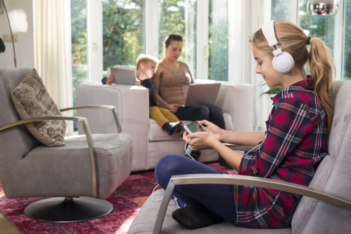 Young family online internet addiction