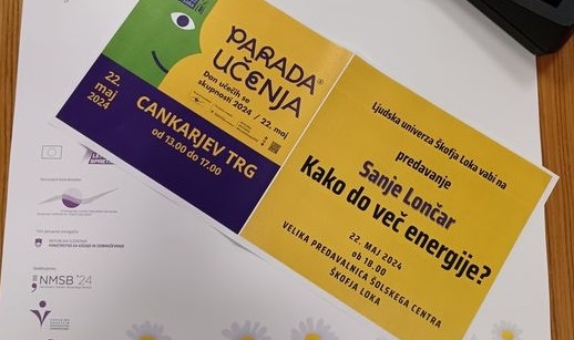 Parada učenja in predavanje Sanje Lončar “Kako do več energije”