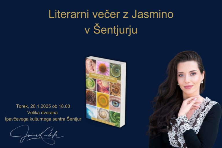 Literarni večer z avtorico knjige Biohacking zdravja: po matrici narave, Jasmino Kandorfer