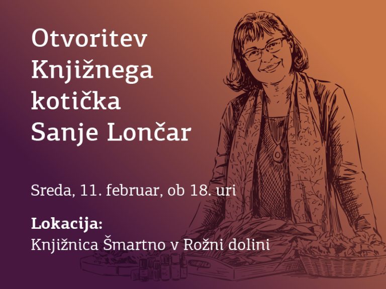 Otvoritev Knjižnega kotička Sanje Lončar