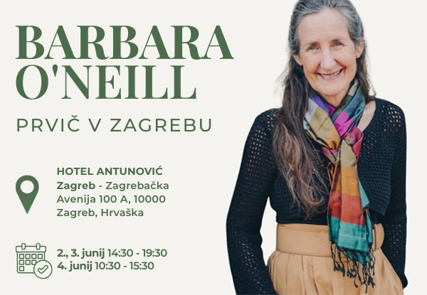 Barbara O’Neill prihaja v Zagreb 🌿