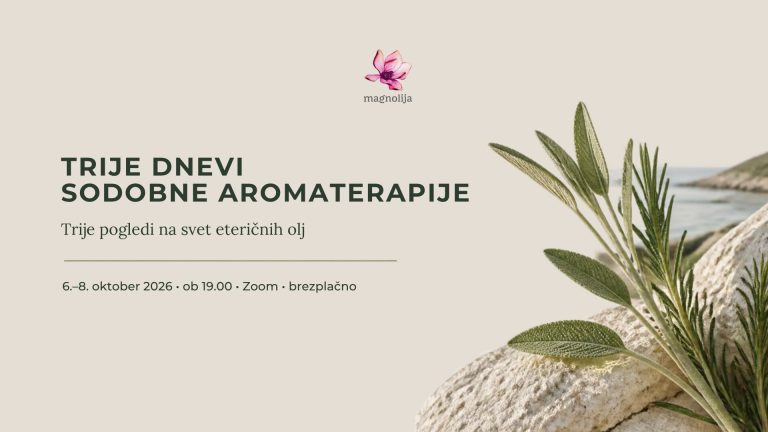 Trije dnevi sodobne aromaterapije – brezplačni spletni dogodek